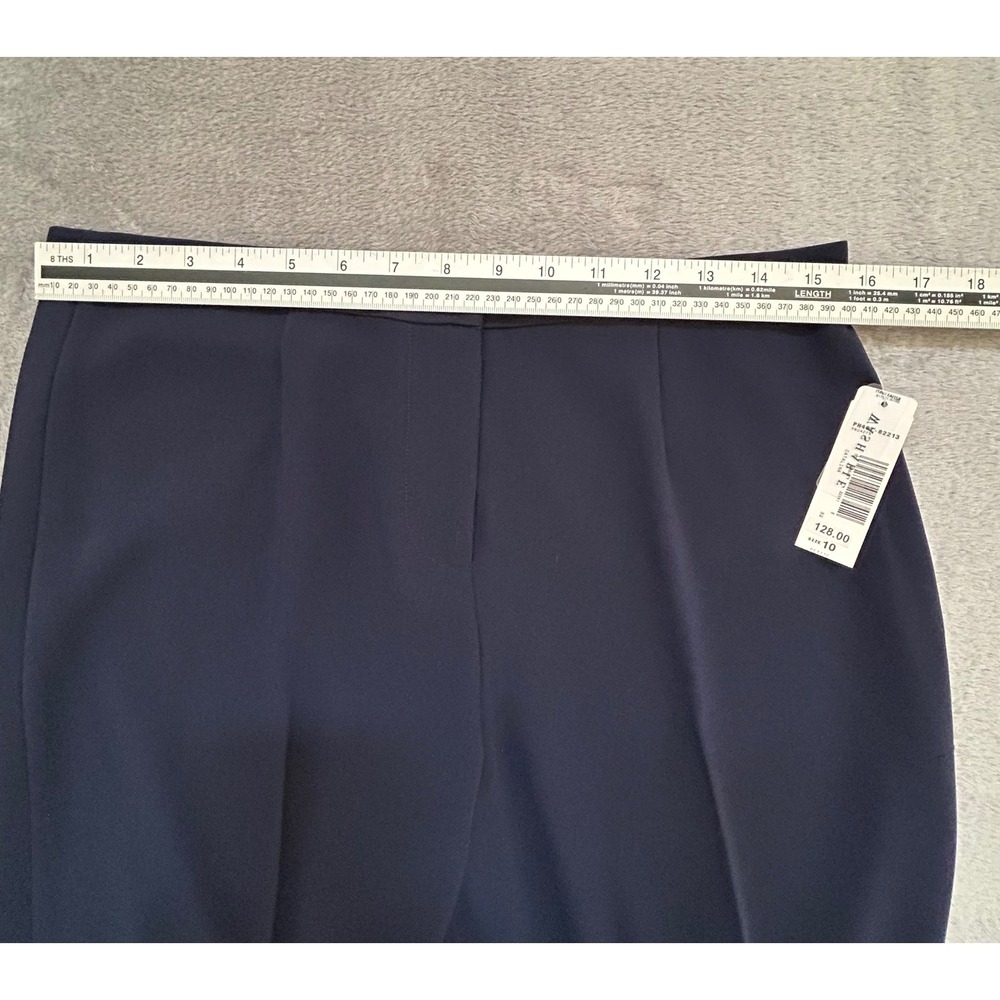 Pendleton Catalina Pants Women 10P Petite Navy Wide Leg Trousers NWT $128 - Picture 9 of 13